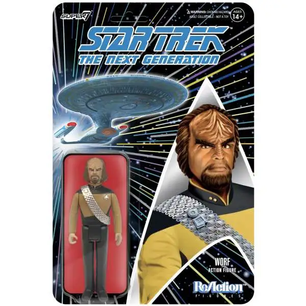 ReAction Star Trek Wave 1 Worf Action Figure