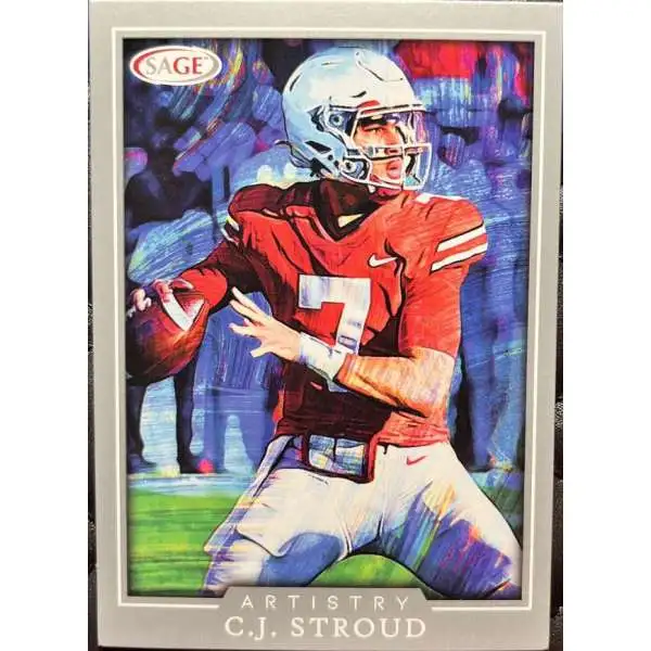 NFL Houston Texans 2022 Artistry Football Silver CJ Stroud #36 [Rookie Card]
