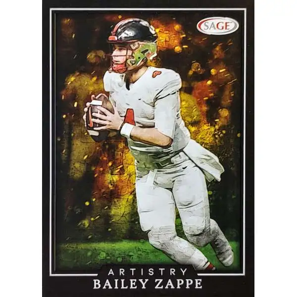 NFL 2022 Artistry Football Bailey Zappe Trading Card #32 [Rookie Card]