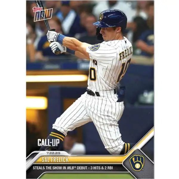 MLB Milwaukee Brewers 2023 NOW Baseball Single Card Sal Frelick Exclusive  612 Rookie