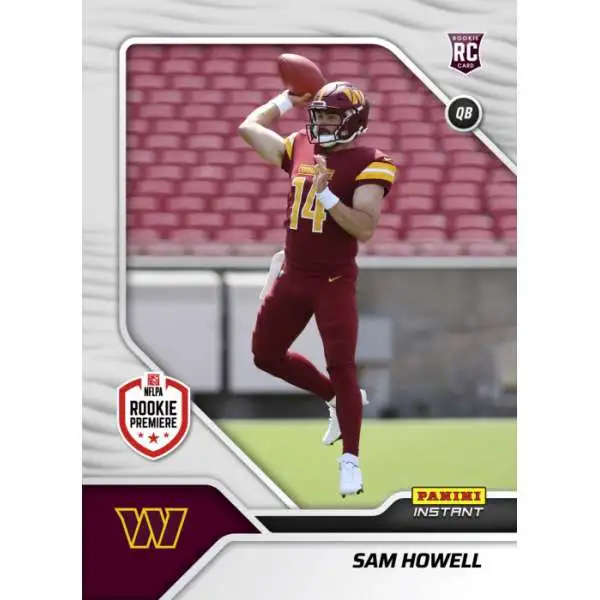 NFL Washington Commanders 2022 Instant RPS First Look Football 1 of 942 Sam Howell FL41 [Rookie Card]