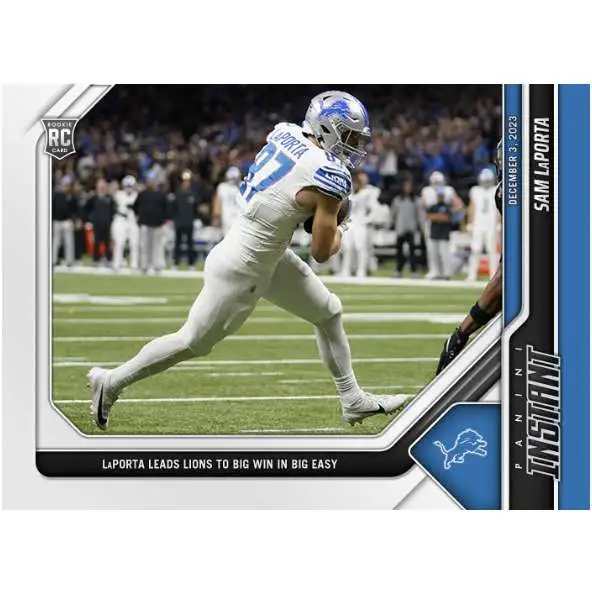 NFL Detroit Lions 2023 Instant RPS First Look Football Sam LaPorta #70 [Rookie Card, Leads Lions to Big Win in Big Easy]