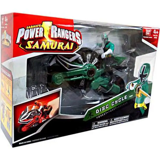 Power Rangers Samurai Disc Cycle Action Figure [Forest, Damaged Package]