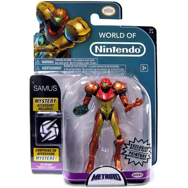 World of Nintendo Metroid Samus Exclusive Action Figure [Metallic Paint]