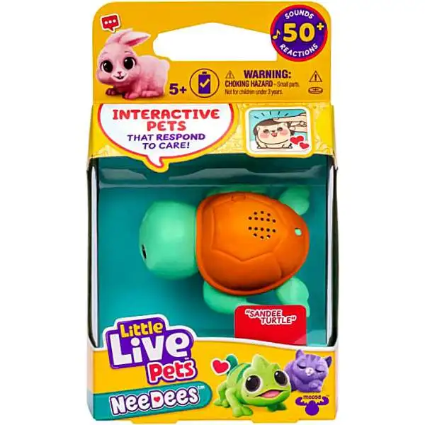 Little Live Pets NeeDees Sandee Turtle Wearable Interactive Figure Pack