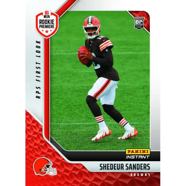 NFL Cleveland Browns 2025 Instant RPS First Look Football Shedeur Sanders RPSFL-30 [Rookie]