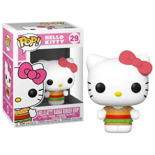 Funko POP! Sanrio Hello Kitty (Kawaii Burger Shop) Vinyl Figure #29