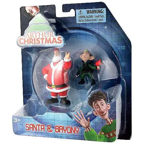 Arthur Christmas Santa & Bryony Mini Figure 2-Pack [Damaged Package]