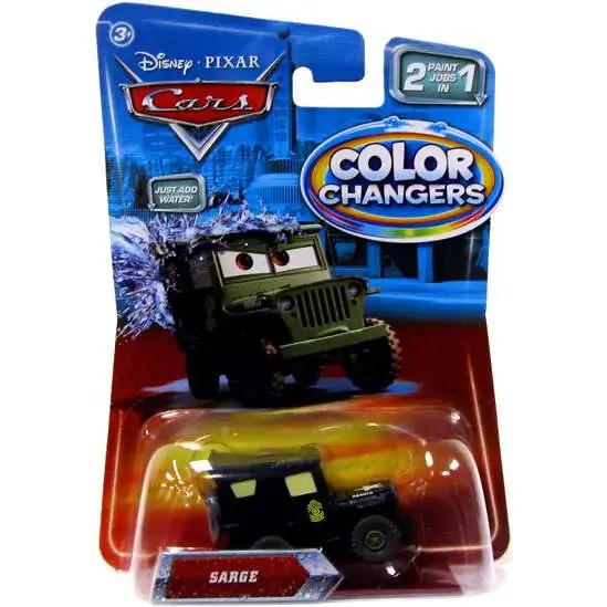 Disney / Pixar Cars Color Changers Sarge Diecast Car