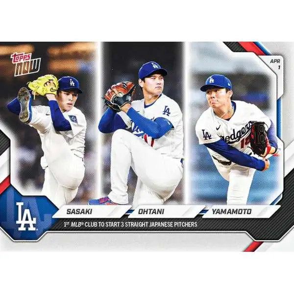 MLB Los Angeles Dodgers 2026 NOW Baseball Shohei Ohtani / Yoshinobu Yamamoto / Roki Sasaki #42