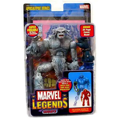 Marvel Legends Apocalypse Series Sasquatch Action Figure [White Variant]