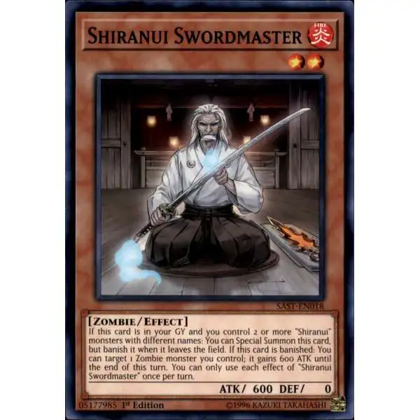 YuGiOh Savage Strike Common Shiranui Swordmaster SAST-EN018