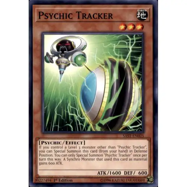YuGiOh Savage Strike Common Psychic Tracker SAST-EN025