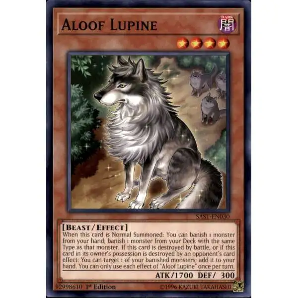 YuGiOh Savage Strike Common Aloof Lupine SAST-EN030