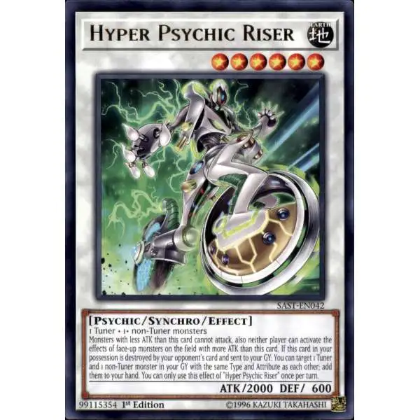 YuGiOh Savage Strike Rare Hyper Psychic Riser SAST-EN042