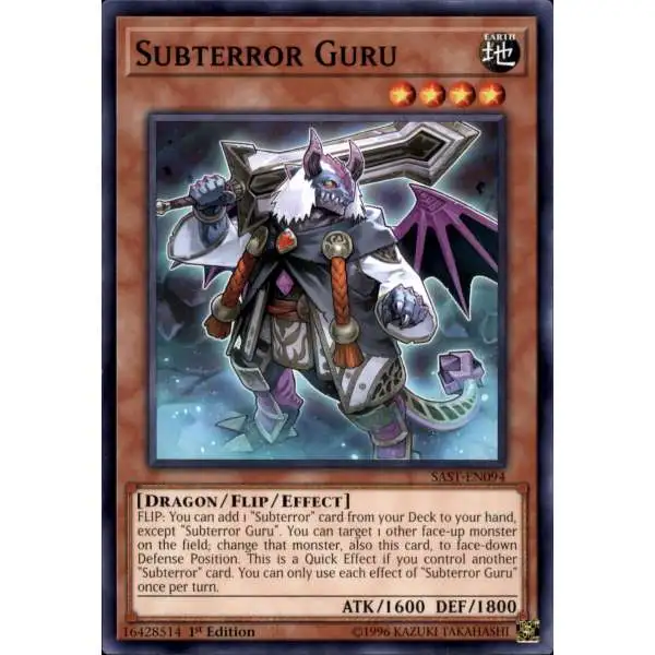 YuGiOh Savage Strike Common Subterror Guru SAST-EN094