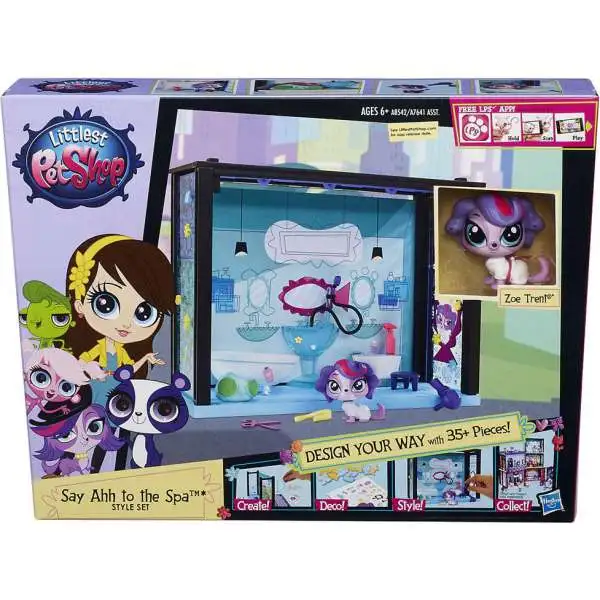 Littlest Pet Shop Style Set Say Ahh to the Spa Playset [Damaged Package]