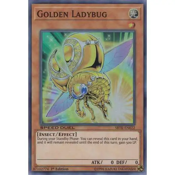 YuGiOh Speed Duel: Trials of the Kingdom Common Golden Ladybug SBTK-EN022
