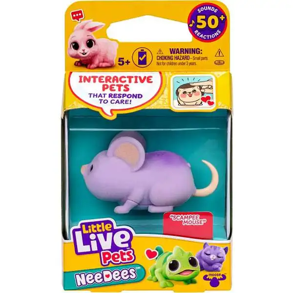 Little Live Pets NeeDees Scampee Mouse Wearable Interactive Figure Pack