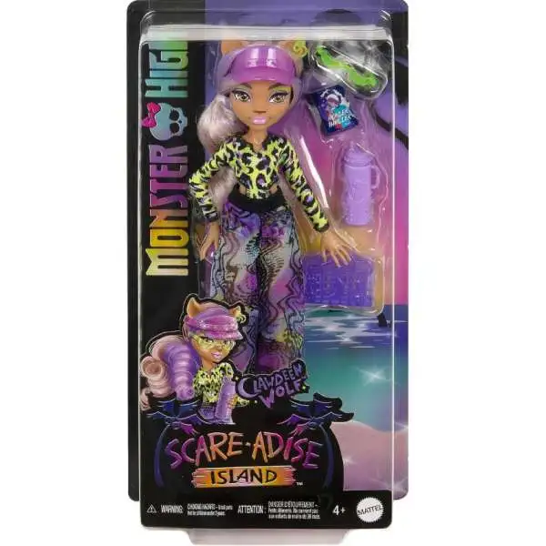 Monster High Scare-adise Island Clawdeen Wolf Doll [Damaged Package]