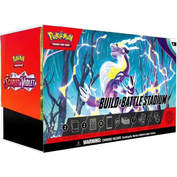 Pokemon Scarlet & Violet Base Set Build & Battle Stadium [2 Build & Battles, 3 Booster Packs & More]