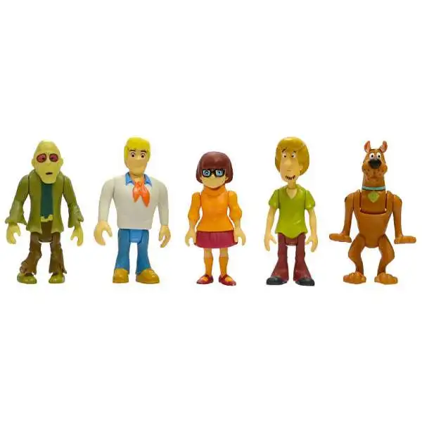 Scooby Doo Shaggy, Scooby, Fred, Velma & Zombie Action Figure 5-Pack [RANDOM Package, Same Exact Contents]