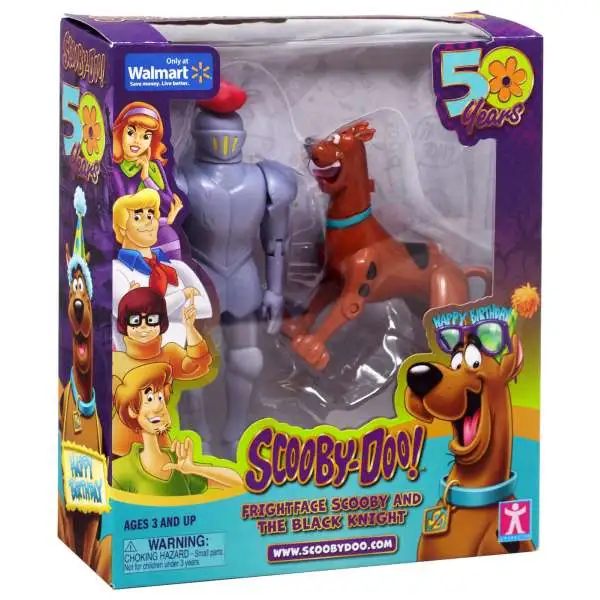 Scooby Doo 50 Years Frightface Scooby & The Black Knight Exclusive Action Figure 2-Pack
