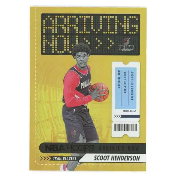 NBA 2023-24 Panini Hoops Holo Arriving Now Scoot Henderson #4 [Rookie]