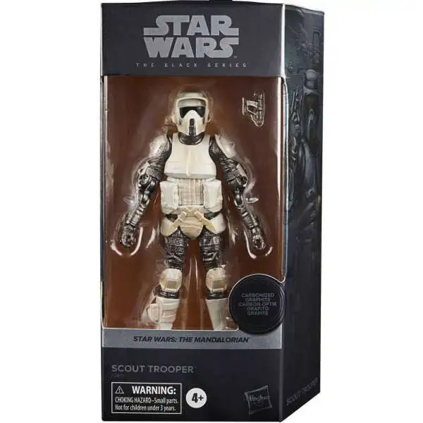 Star Wars The Mandalorian Black Series Scout Trooper Exclusive Action Figure [Carbonized Graphite, Metallic]