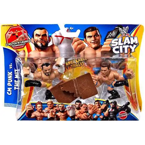 WWE Wrestling Battle Pack Slam City CM Punk The Miz Action Figure