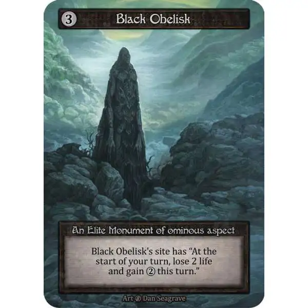 Sorcery: Contested Realm Trading Card Game Beta Elite Black Obelisk