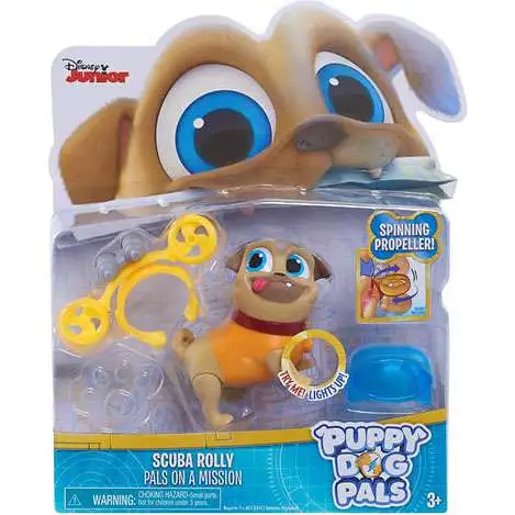 Disney Junior Puppy Dog Pals Light Up Pals On A Mission Scuba Rolly Action Figure [Spinning Propeller]