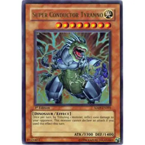 YuGiOh Structure Deck: Dinosaur's Rage Ultra Rare Super Conductor Tyranno SD09-EN001