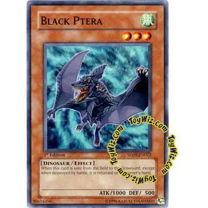 YuGiOh Structure Deck: Dinosaur's Rage Common Black Ptera SD09-EN012