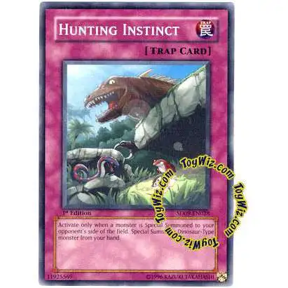 YuGiOh Structure Deck: Dinosaur's Rage Common Hunting Instinct SD09-EN028