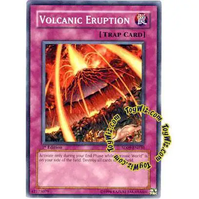 YuGiOh Structure Deck: Dinosaur's Rage Common Volcanic Eruption SD09-EN030