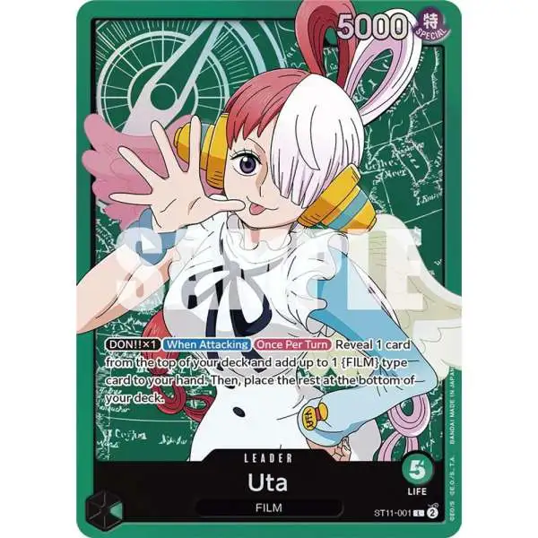 One Piece Trading Card Game Starter Deck 11: Uta Leader Uta ST11-001