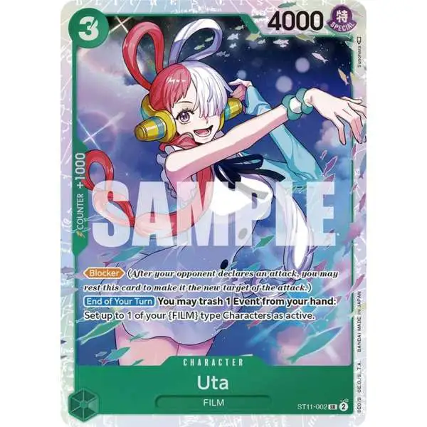 One Piece Trading Card Game Starter Deck 11: Uta Super Rare Uta ST11-002