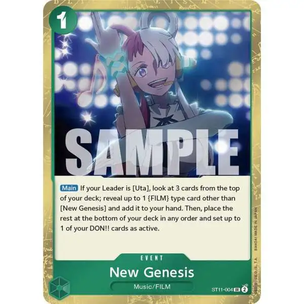 One Piece Trading Card Game Starter Deck 11: Uta Super Rare New Genesis ST11-004