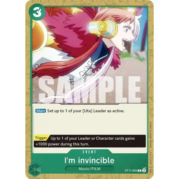 One Piece Trading Card Game Starter Deck 11: Uta Common I'm invincible ST11-005