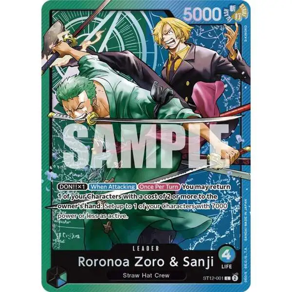One Piece Trading Card Game Starter Deck 12: Zoro and Sanji Leader Roronoa Zoro &amp; Sanji ST12-001