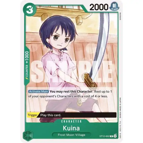 One Piece Trading Card Game Starter Deck 12: Zoro and Sanji Common Kuina ST12-002