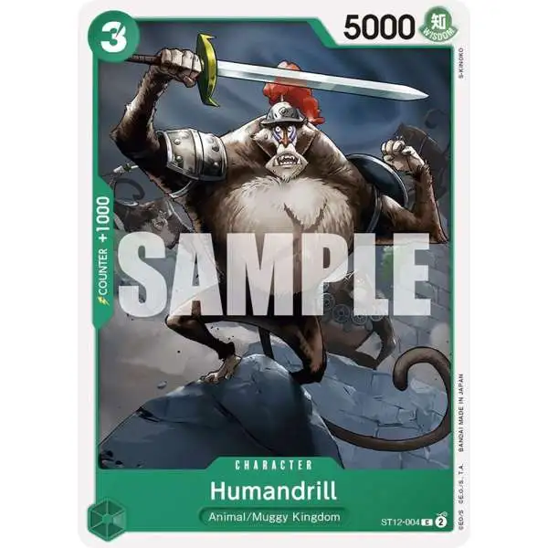 One Piece Trading Card Game Starter Deck 12: Zoro and Sanji Common Humandrill ST12-004