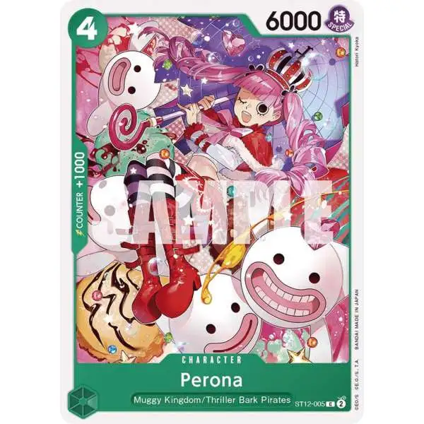 One Piece Trading Card Game Starter Deck 12: Zoro and Sanji Common Perona ST12-005