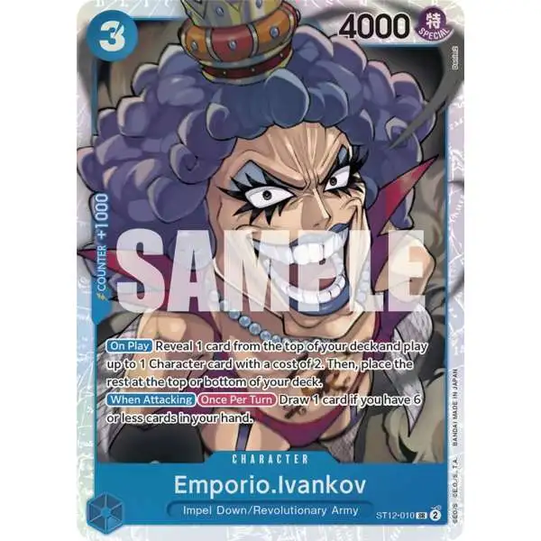 One Piece Trading Card Game Starter Deck 12: Zoro and Sanji Super Rare Emporio.Ivankov ST12-010