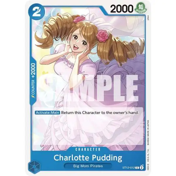 One Piece Trading Card Game Starter Deck 12: Zoro and Sanji Common Charlotte Pudding ST12-012