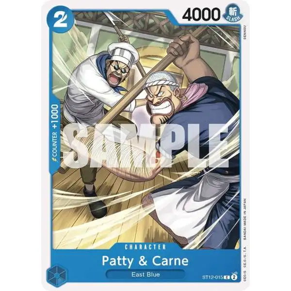 One Piece Trading Card Game Starter Deck 12: Zoro and Sanji Common Patty &amp; Carne ST12-015
