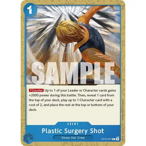 One Piece Trading Card Game Starter Deck 12: Zoro and Sanji Common Plastic Surgery Shot ST12-017