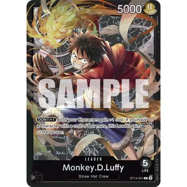 One Piece Trading Card Game Starter Deck 14: 3D2Y Leader Monkey.D.Luffy ST14-001
