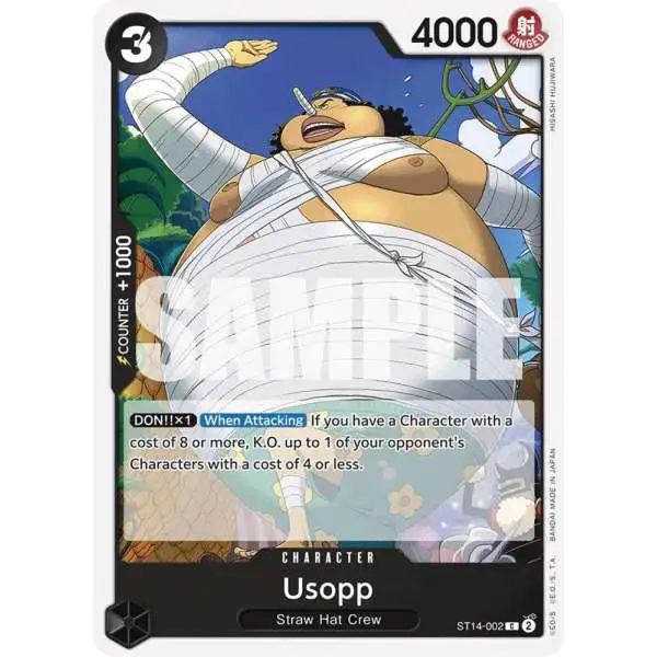 One Piece Trading Card Game Starter Deck 14: 3D2Y Common Usopp ST14-002